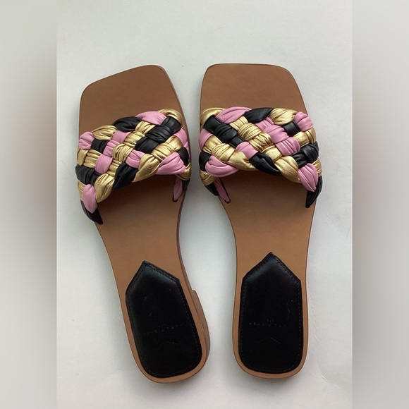 MARC FISHER REANNA FLAT
SLIDE in BLACK PINK GOLD MULTI - Picture 4 of 5